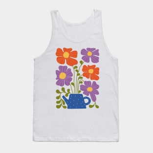 Tea Pot Flowers Tank Top